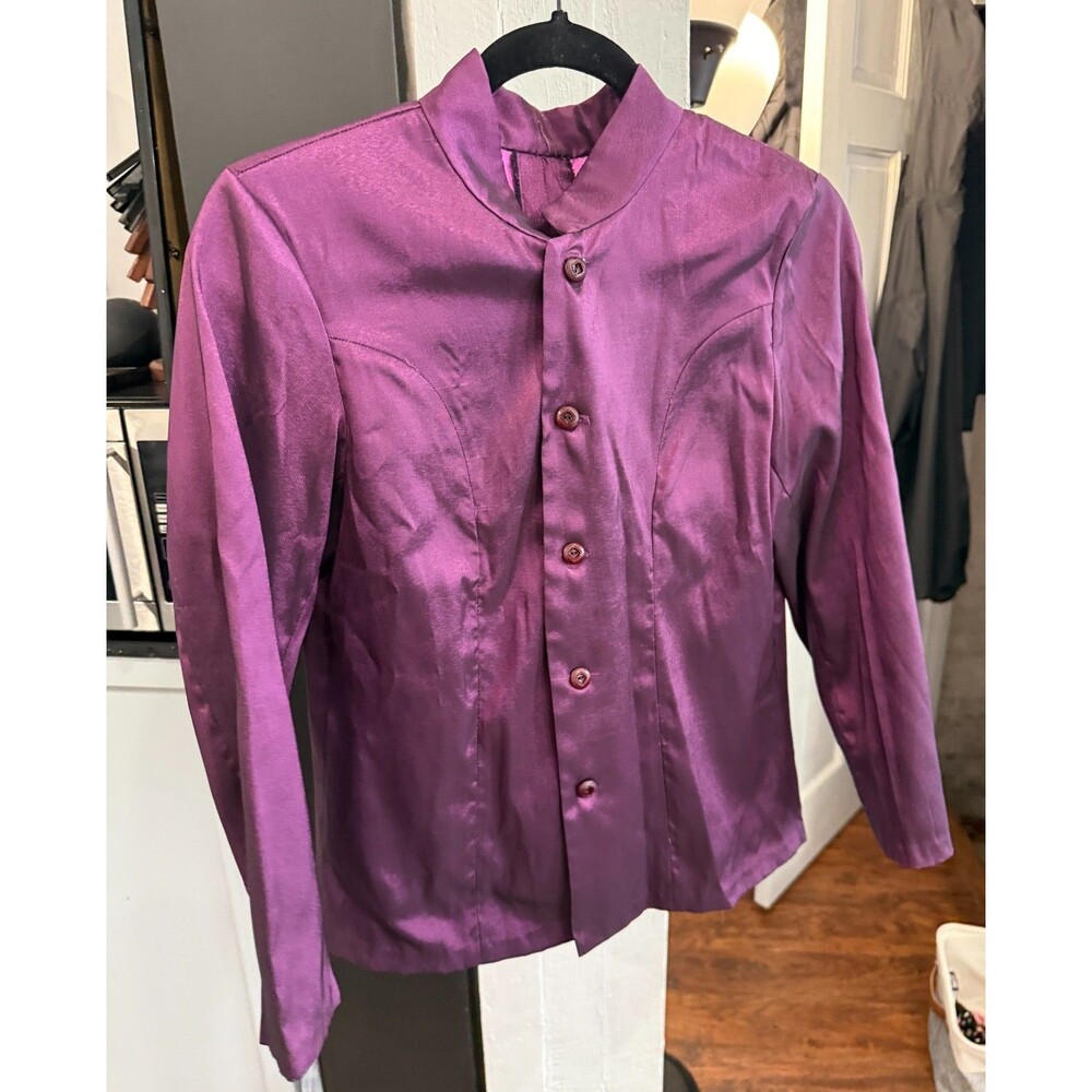 S/M - Custom Vintage Purple Blouse